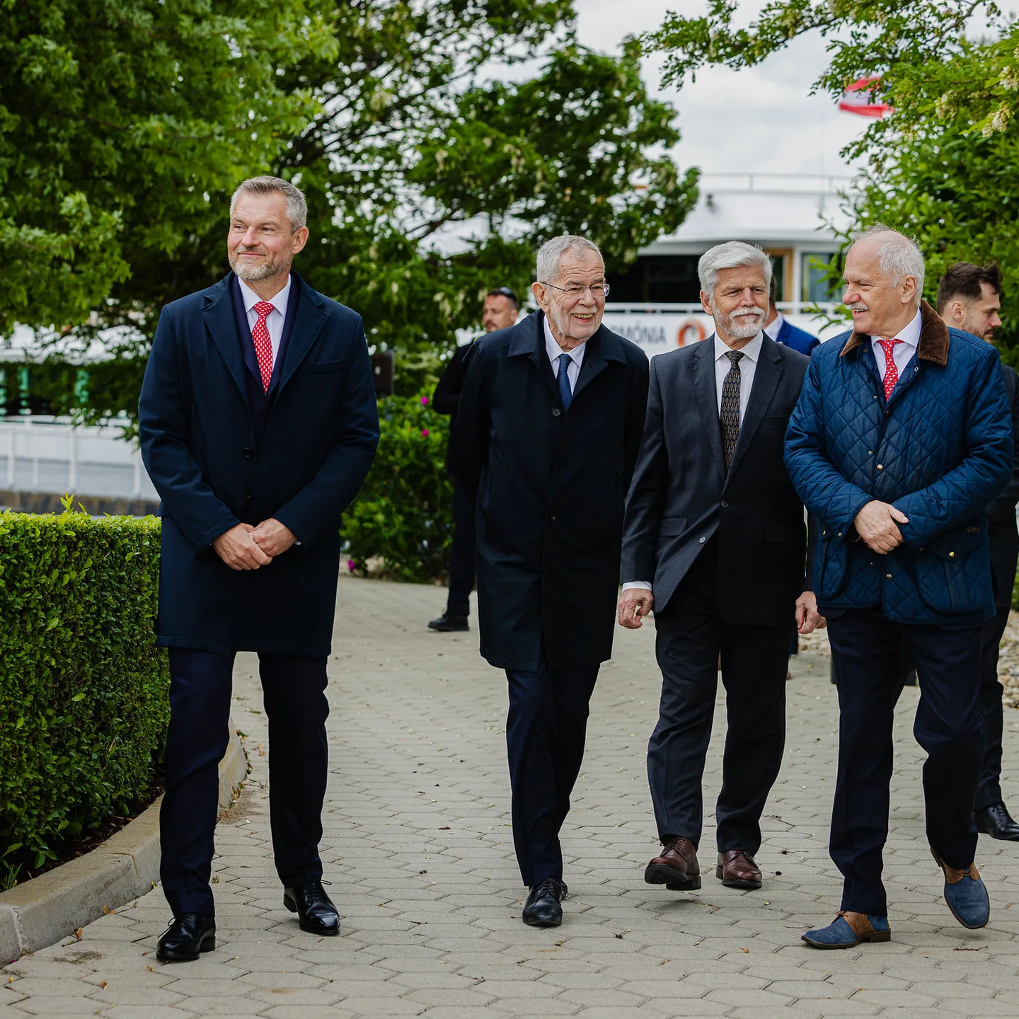 Stretnutie prezidentov Slovenska, Česka a Rakúska na palube lode Harmónia 12.5.2026
