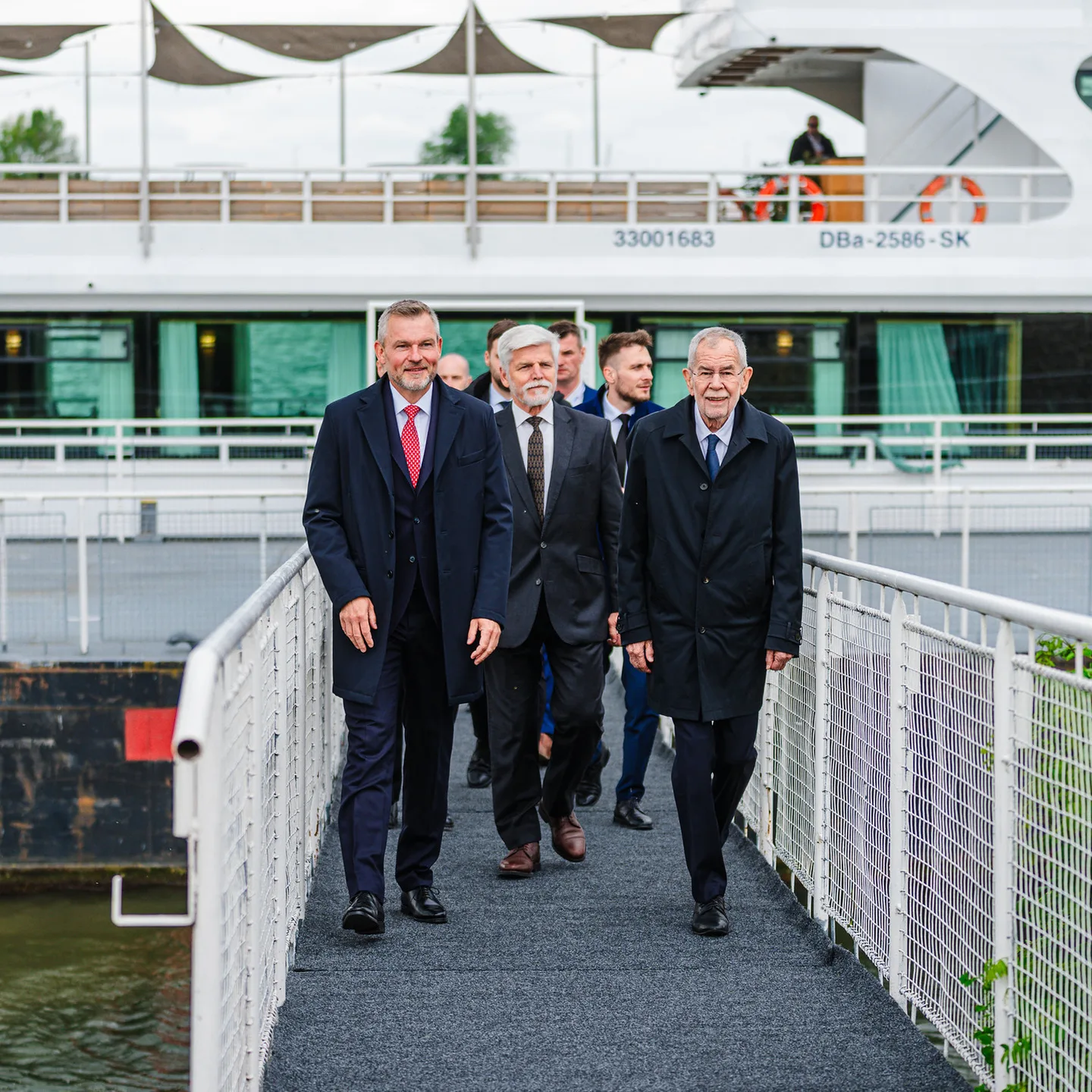 Stretnutie prezidentov Slovenska, Česka a Rakúska na palube lode Harmónia 12.5.2026