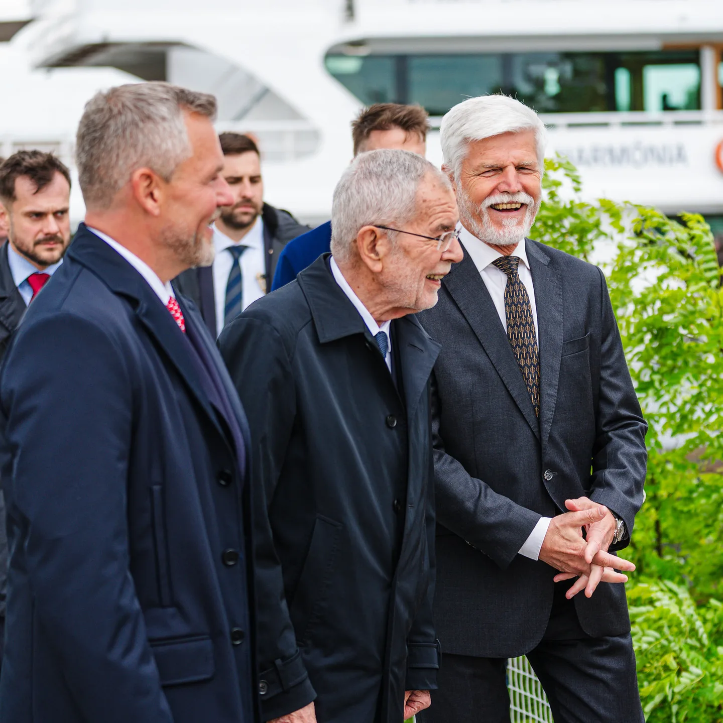 Stretnutie prezidentov Slovenska, Česka a Rakúska na palube lode Harmónia 12.5.2026