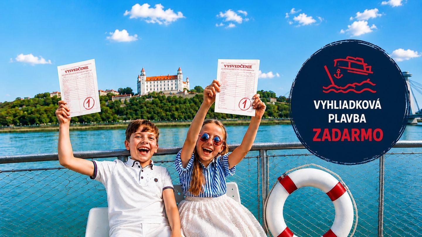 Vysvedčenie na palube: Oslávte koniec školského roka vyhliadkovou plavbou po Dunaji. Deti do 12 rokov majú plavbu ZDARMA!