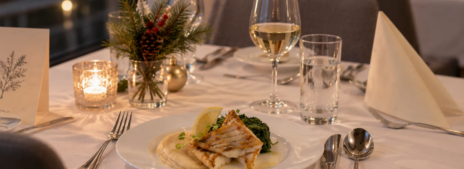 Advent dinner with a cruise