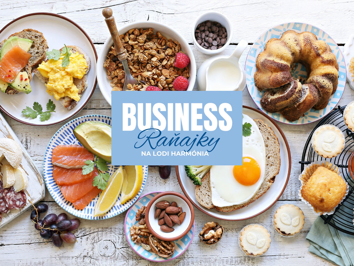 Business raňajky na lodi Harmónia