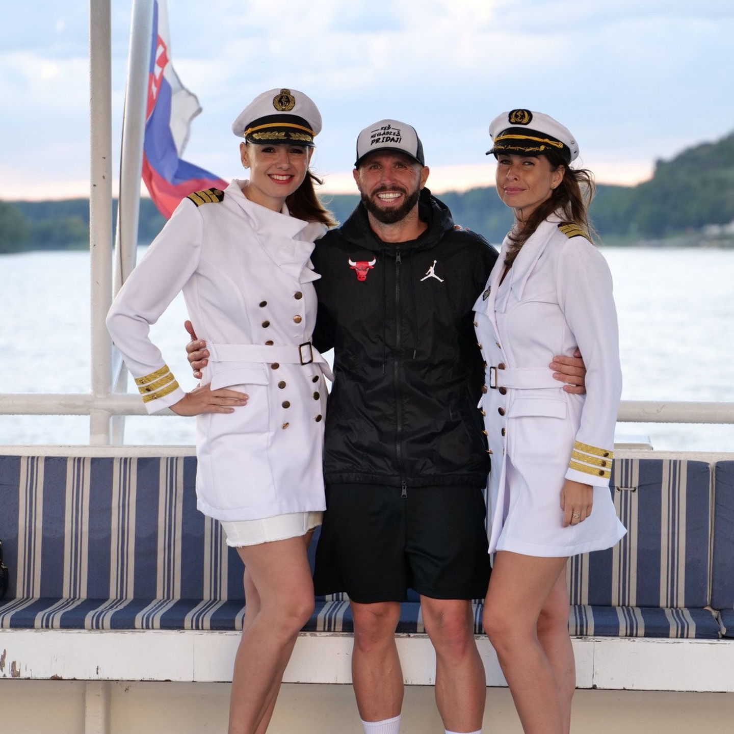 Jany Landl na lodi Harmónia