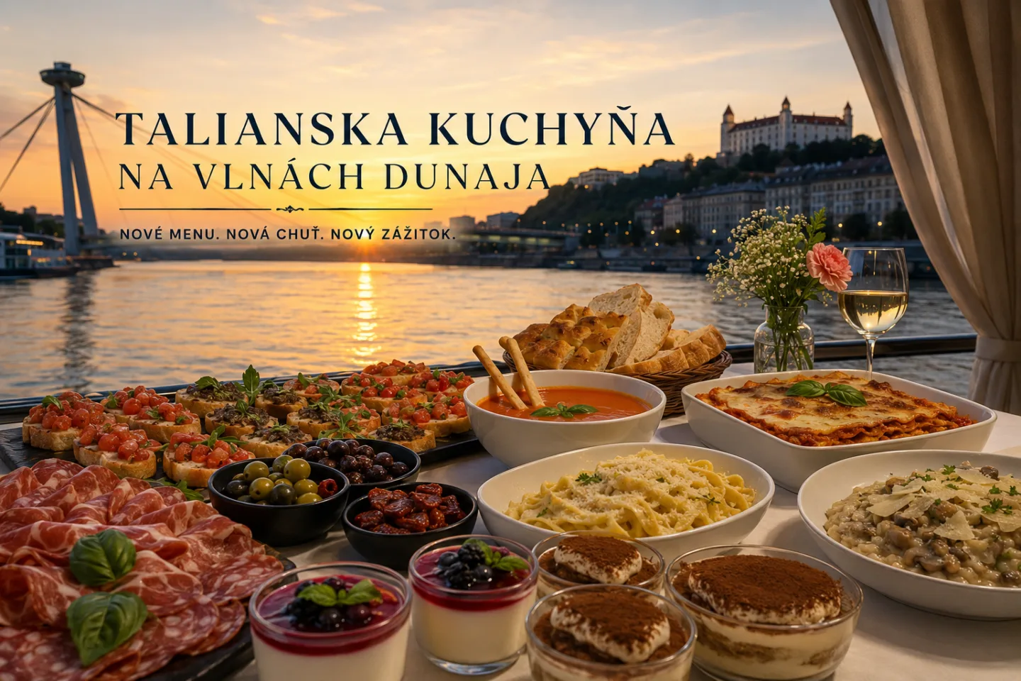 Talianska kuchyňa na vlnách Dunaja: Gastronomický zážitok, ktorý si zamilujete