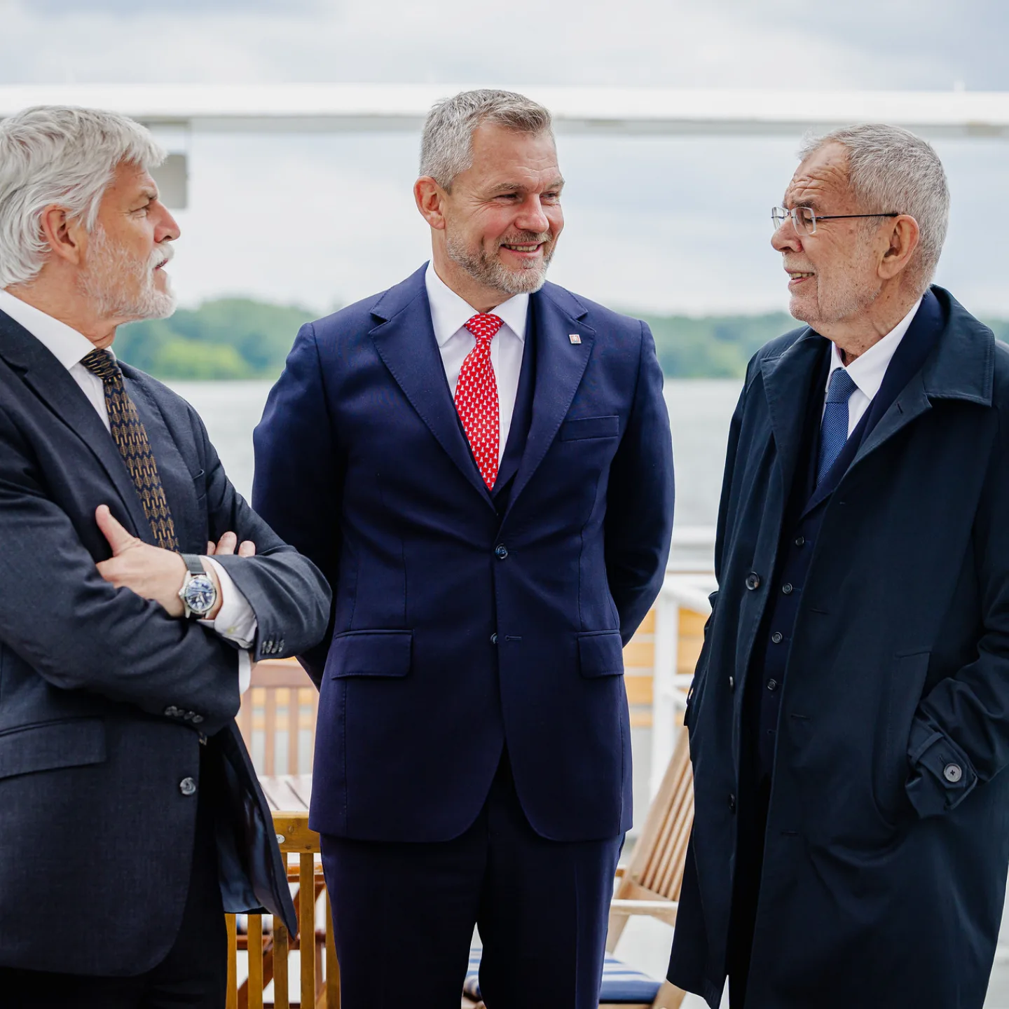 Stretnutie prezidentov Slovenska, Česka a Rakúska na palube lode Harmónia 12.5.2026