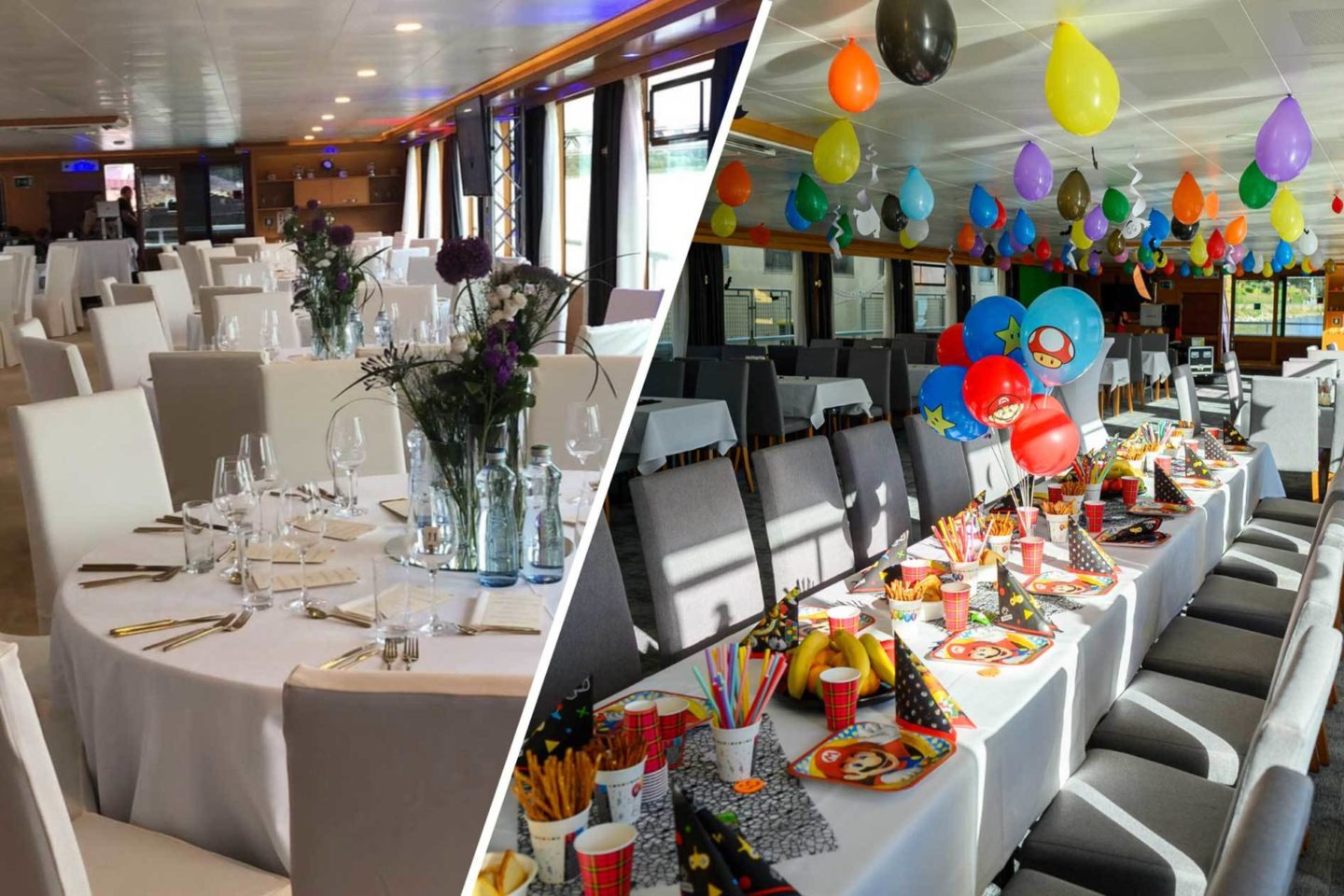 Oslava narodenín na lodi